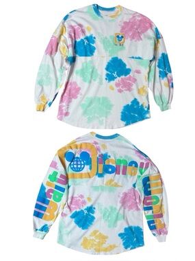 Disney Parks Walt Disney World 2022 Pastel Tie-Dye Spirit Jersey size M